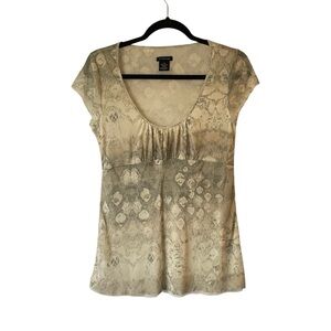 Calvin Klein women’s semi sheer top size large
